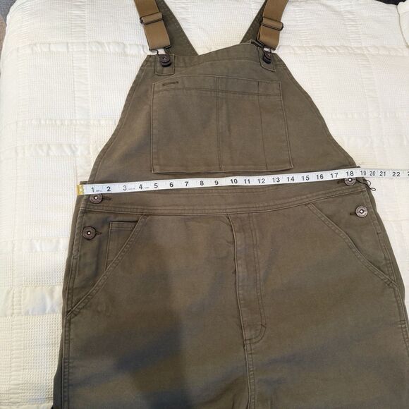 NWOT REI Co-op Trailsmith Overalls Women's Medium 32L Olive Green Canvas Work - Picture 13 of 14